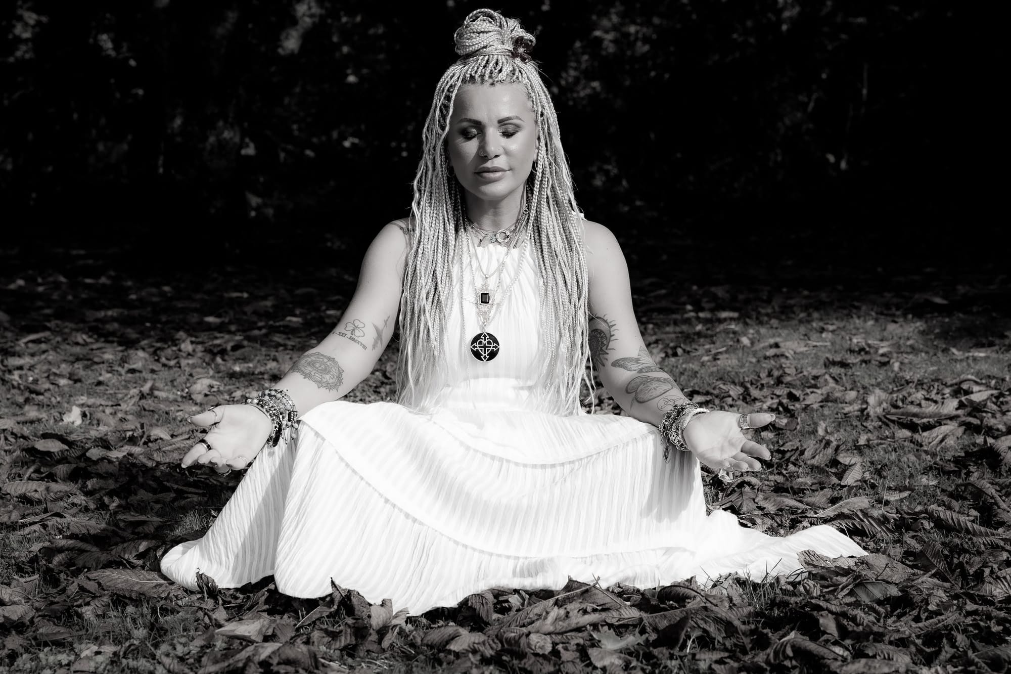 Gabriela Barclay in meditation, Transference Healing